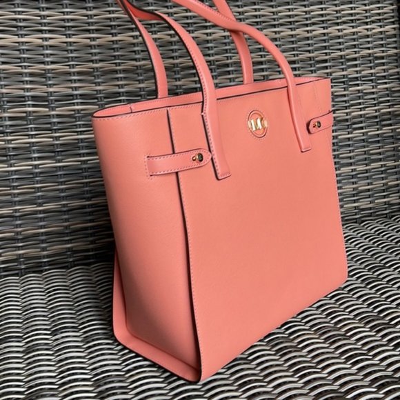 Michael Kors Carmen Large Leather NS Tote Sherbert - Picture 4 of 15